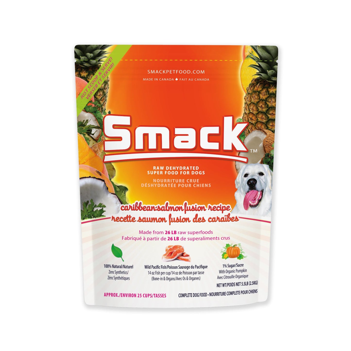 
                  
                    Caribbean-Salmon Fusion (DOG) Crunchy Style Smack Pet Food 
                  
                