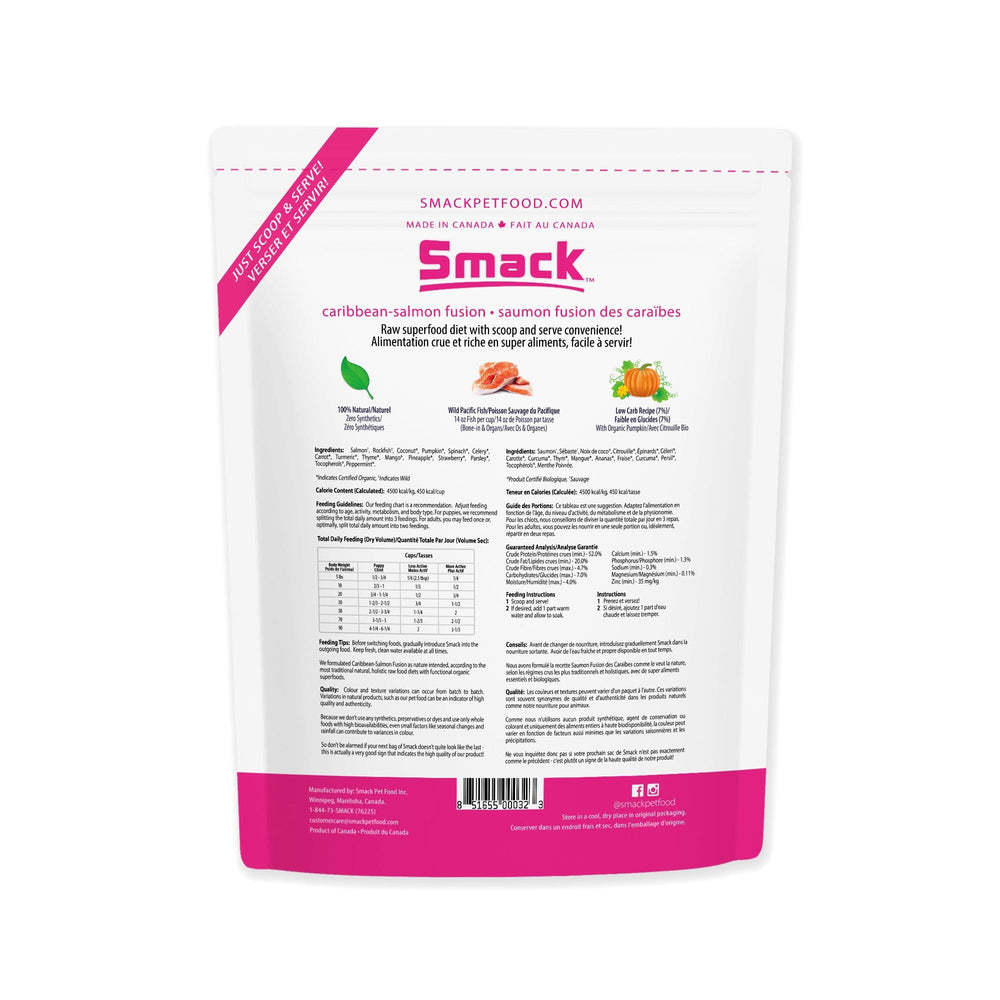 Caribbean-Salmon Fusion | W1 | DOG | SINGLES Crunchy Style Smack Pet Food 