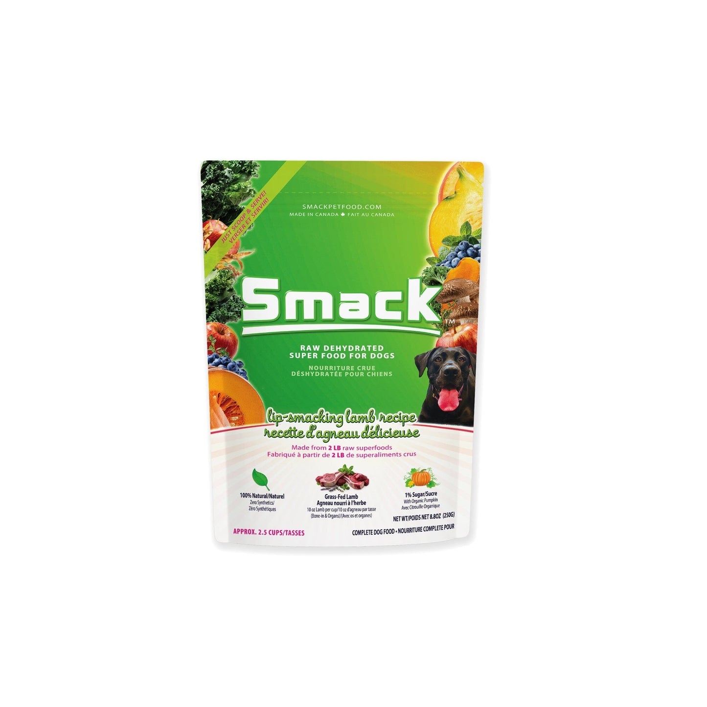 
                  
                    Lip Smacking Lamb (DOG) Crunchy Style Smack Pet Food 250 g (2.5 cups) 
                  
                
