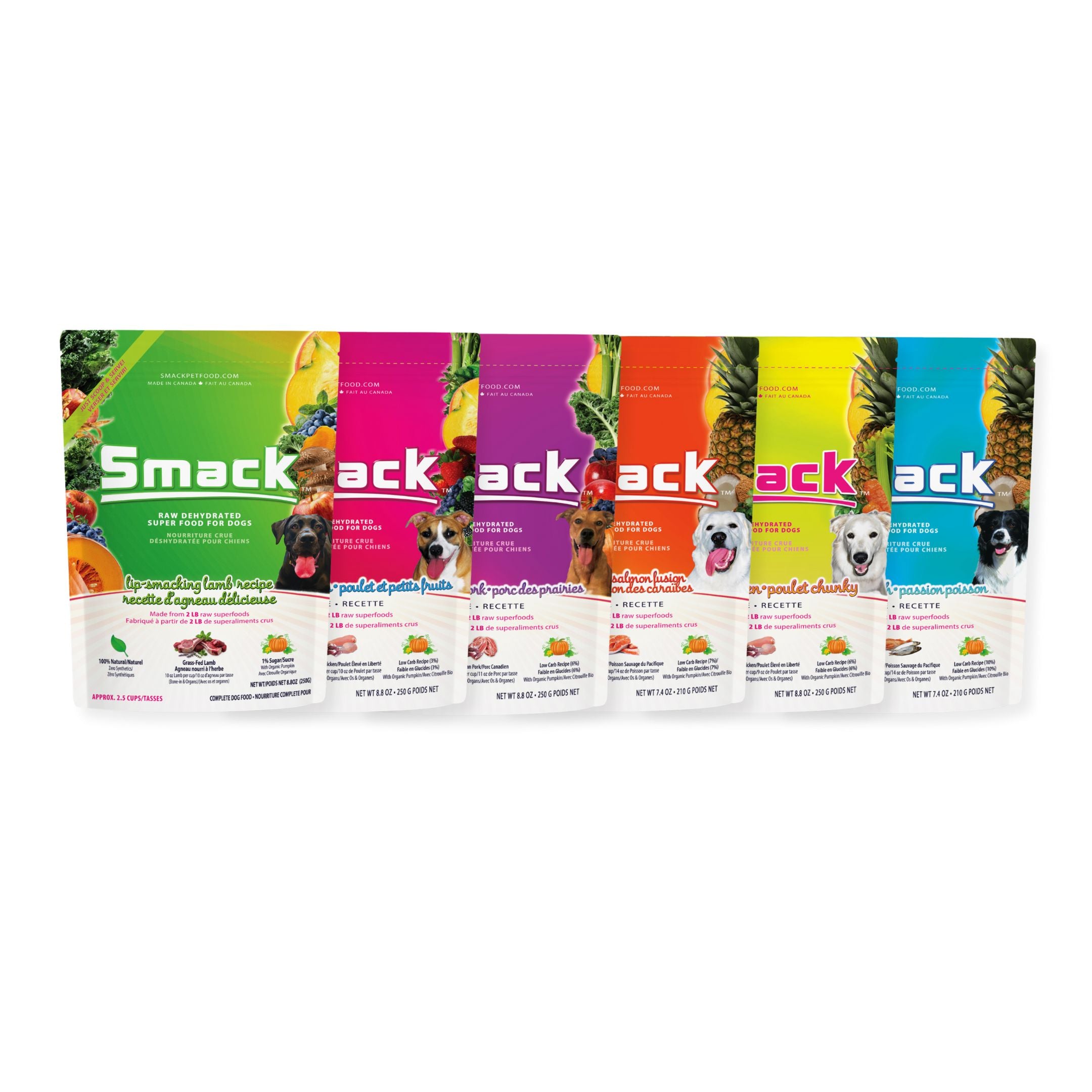 Meal Variety Pack for Dogs Crunchy Style Smack Pet Food 6-Pack | 1 of each 5 recipes 
