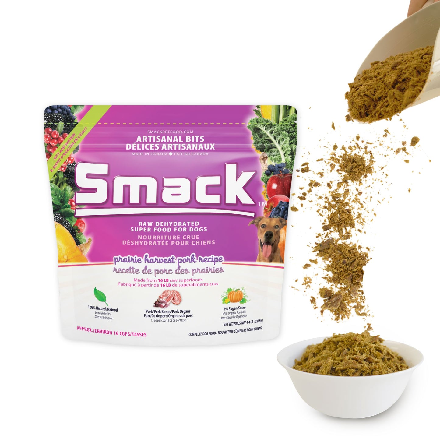 Prairie Harvest Pork | ARTISANAL BITS (DOG) Artisanal Bits Smack Pet Food 2.0 kg (16 cups) 
