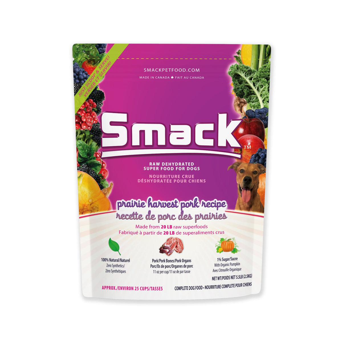 Prairie Harvest Pork (DOG) Crunchy Style Smack Pet Food  Main image