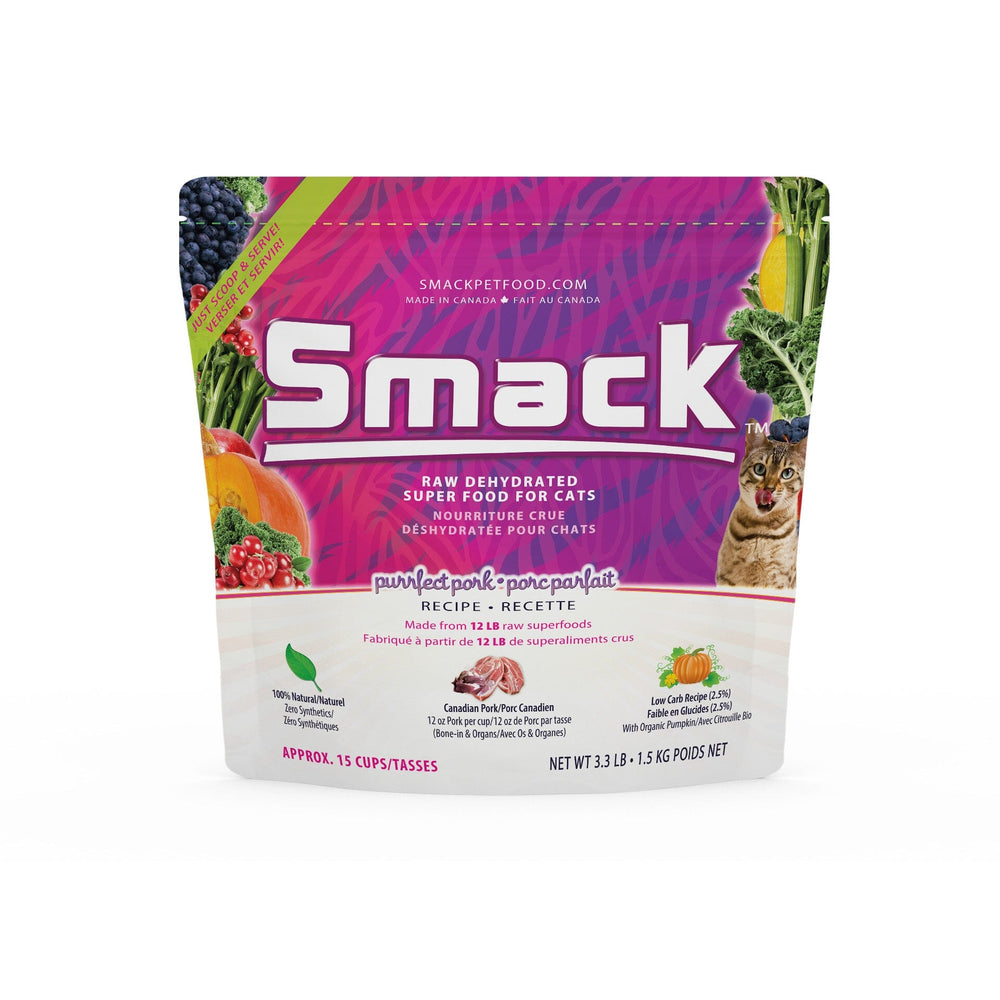 Purrfect Pork (CAT) Crunchy Style Smack Pet Food 1.5 kg (15 cups) 