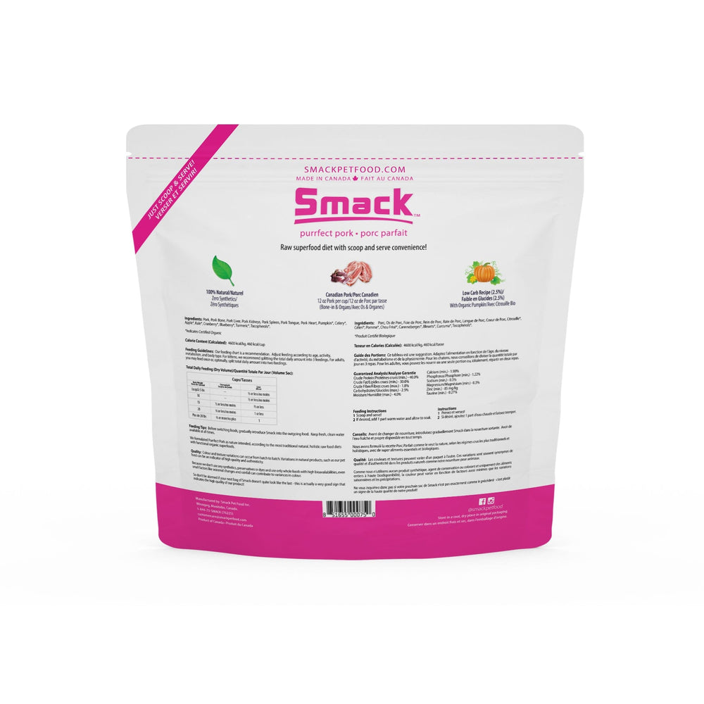 Purrfect Pork (CAT) Crunchy Style Smack Pet Food 
