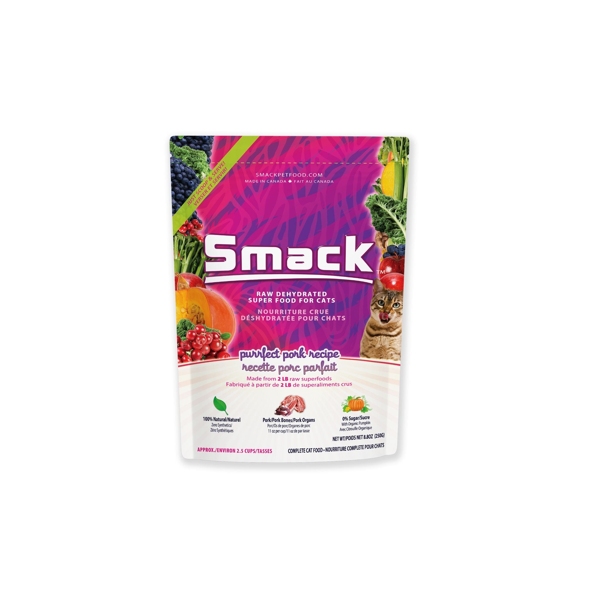 Purrfect Pork (CAT) Crunchy Style Smack Pet Food 