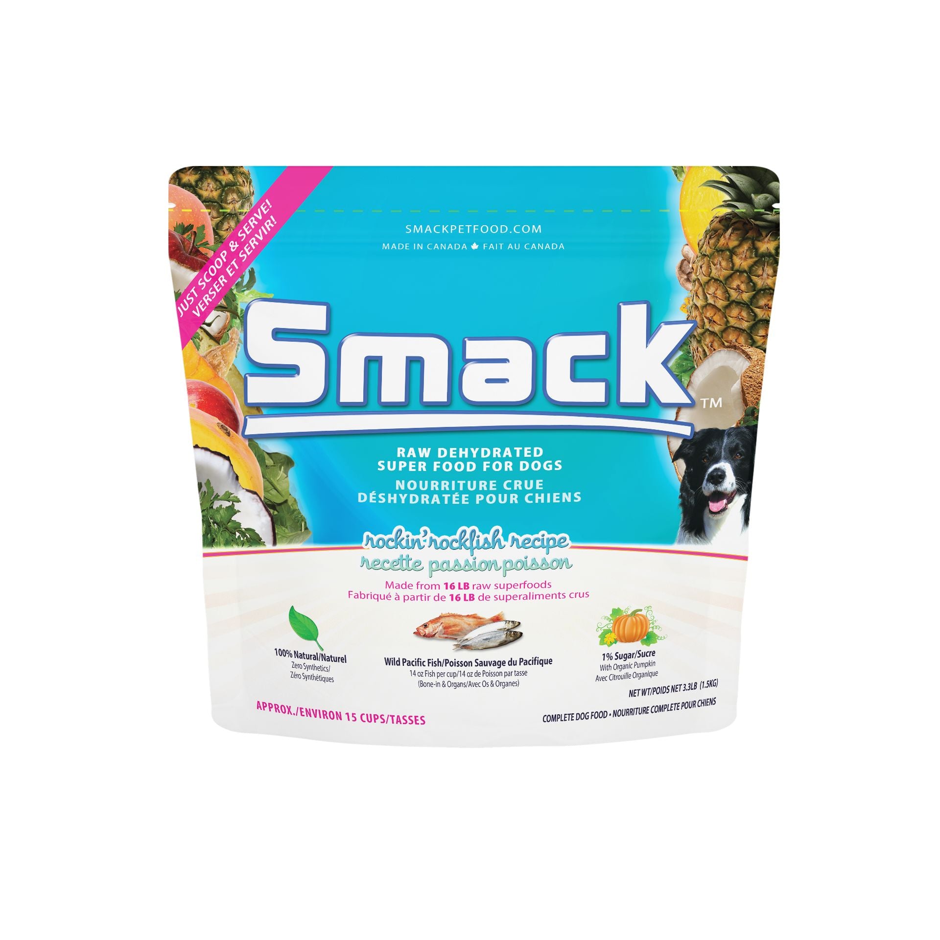 Rockin' Rockfish (DOG) Crunchy Style Smack Pet Food 