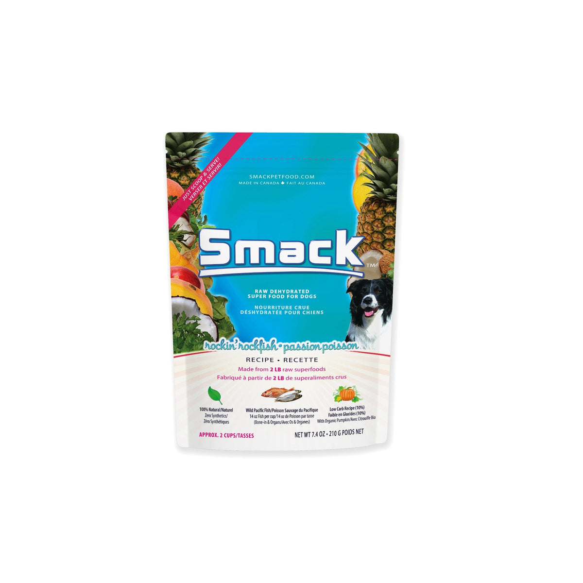 Rockin' Rockfish | PP | DOG Crunchy Style Smack Pet Food 210 g | Case of 25 
