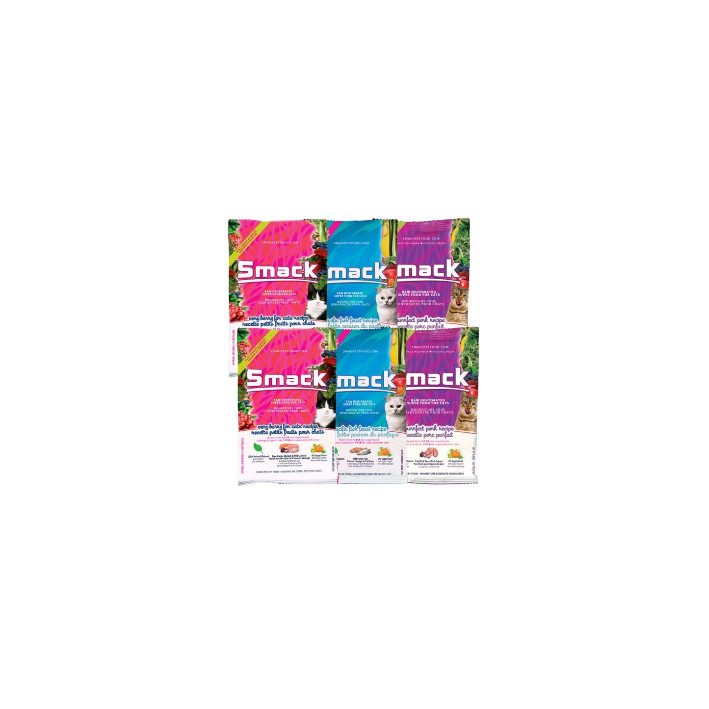Sample Variety Pack for Cats Crunchy Style Smack Pet Food 