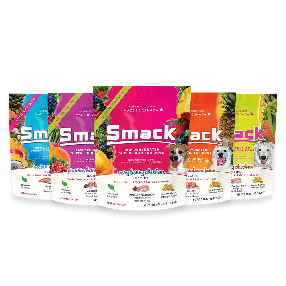 Sample Variety Pack for Dogs Crunchy Style Smack Pet Food 