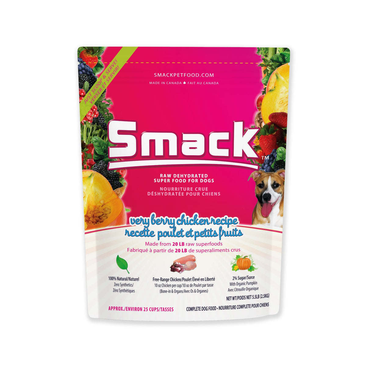 Very Berry Chicken (DOG) Crunchy Style Smack Pet Food  Main image