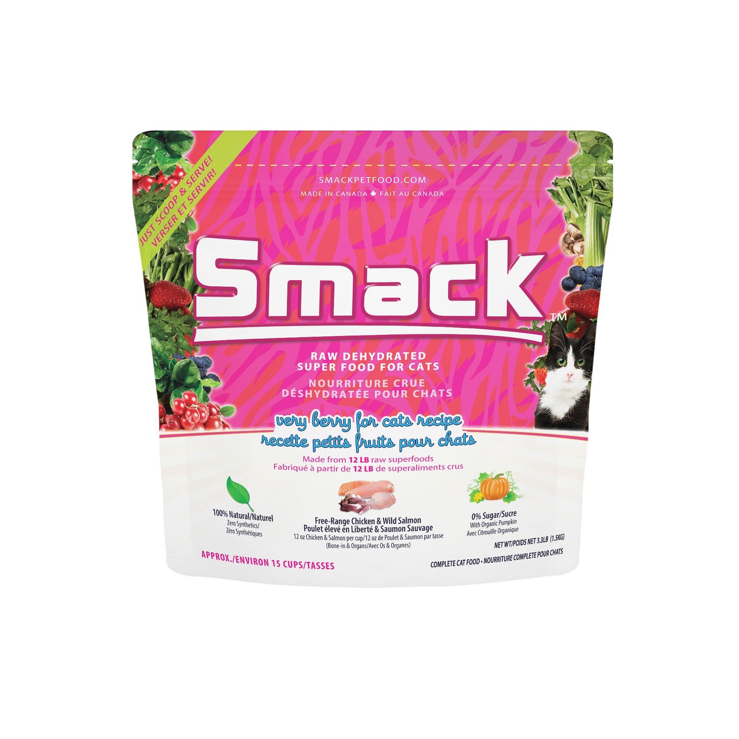 
                  
                    Very Berry for Cats (CATS) Crunchy Style Smack Pet Food 
                  
                