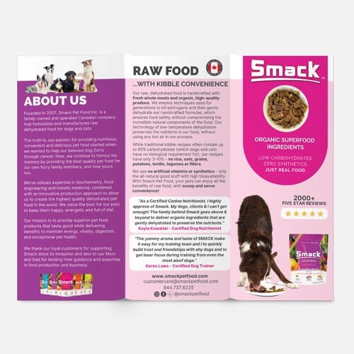 Brochure Smack Pet Food 
