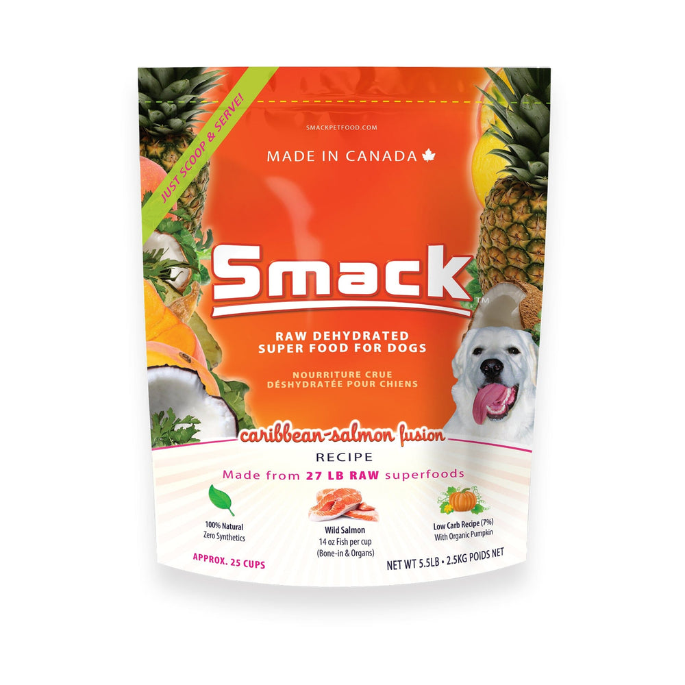 Caribbean-Salmon Fusion (DOG) Crunchy Style Smack Pet Food 2.5 kg (25 cups) 