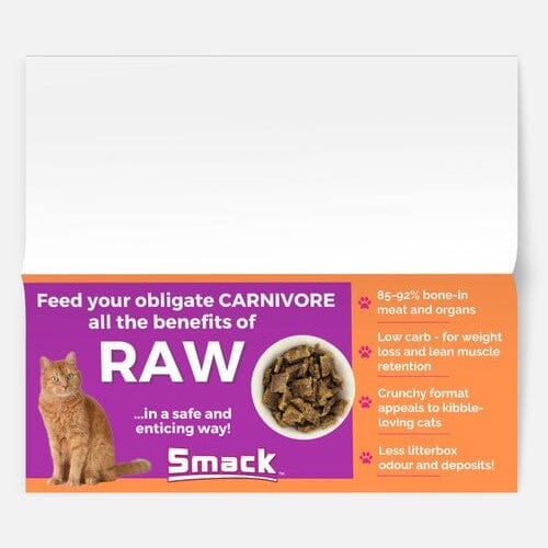 Cat Shelf Talker - 4" x 9" Smack Pet Food 