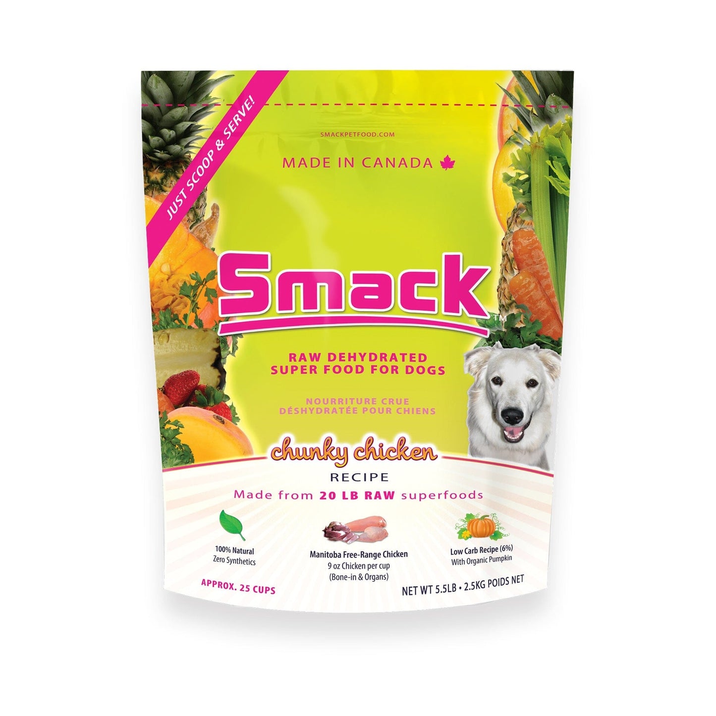 Chunky Chicken | B&B Co. | DOG Crunchy Style Smack Pet Food 2.5 kg | Case of 3 | $76.88 ea 