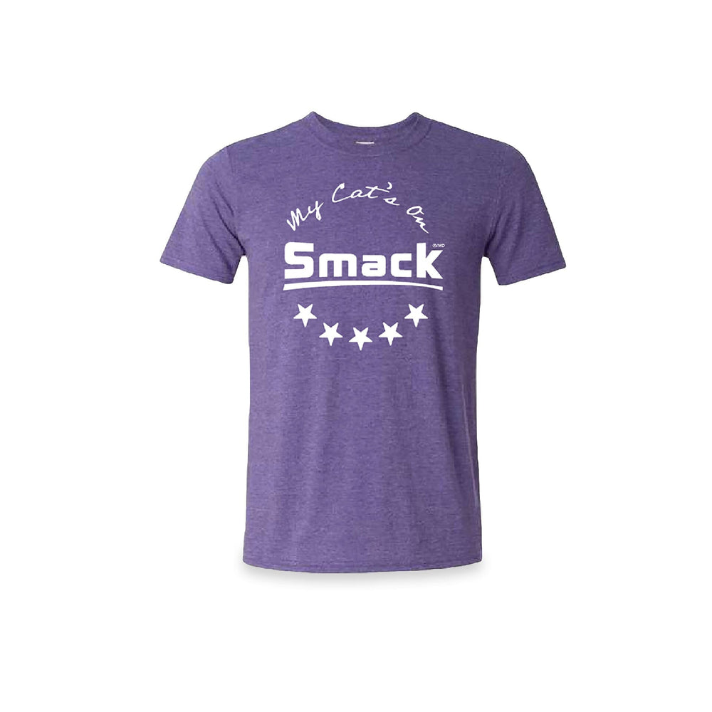 My Cat's on Smack™ T-Shirt - Unisex - Heather Purple Apparel Smack Pet Food Heather Purple S 