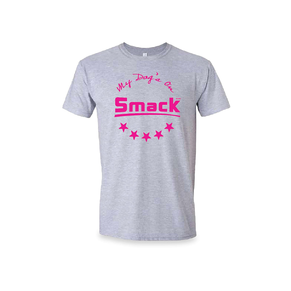 My Dog's on Smack™ T-Shirt - Unisex - Heather Grey Apparel Smack Pet Food Heather Grey S 