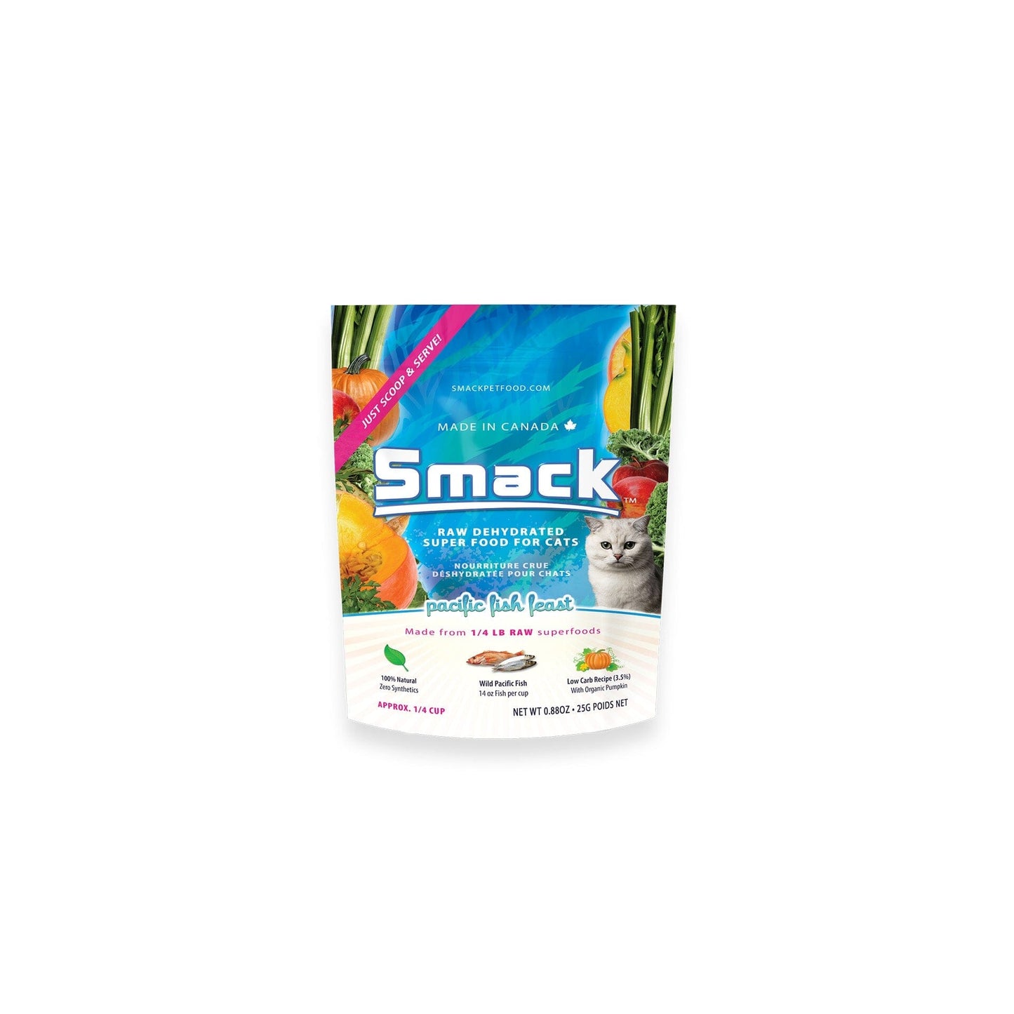 Pacific Fish Feast | B&B Co. | CAT Crunchy Style Smack Pet Food 25 g | Case of 30 | $2.64 ea 