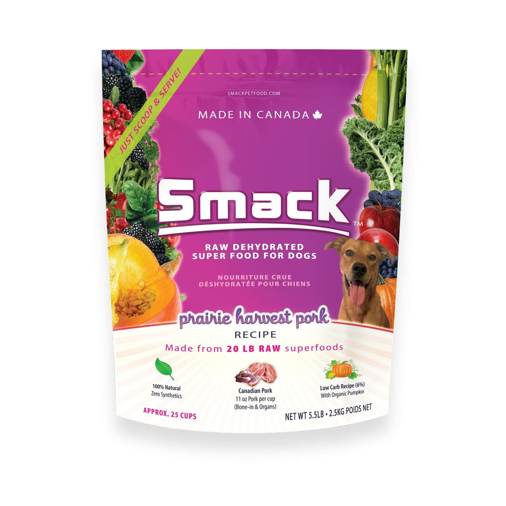 Prairie Harvest Pork | B&B Co. | DOG Crunchy Style Smack Pet Food 2.5 kg | Case of 3 | $96.25 ea 