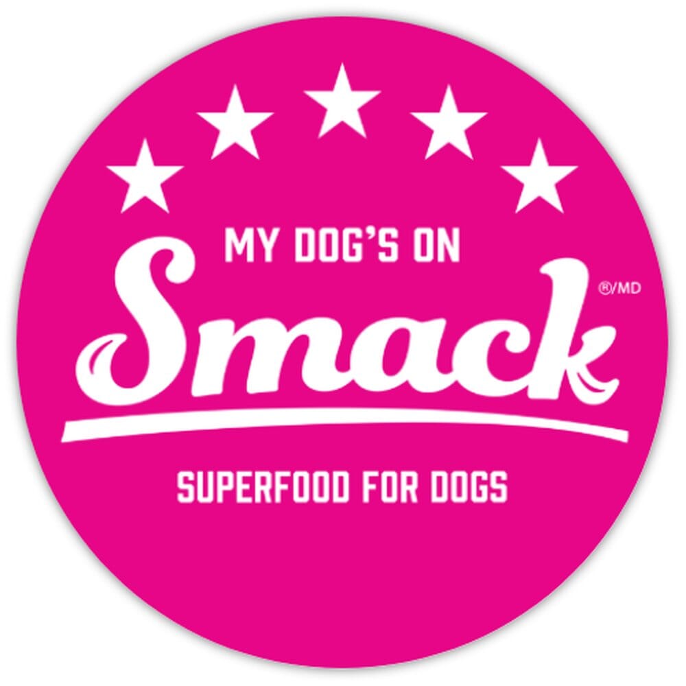 Sticker - My Dog's On Smack - 4" Circle (PACK OF 30) Crunchy Style Smack Pet Food Pack of 30 