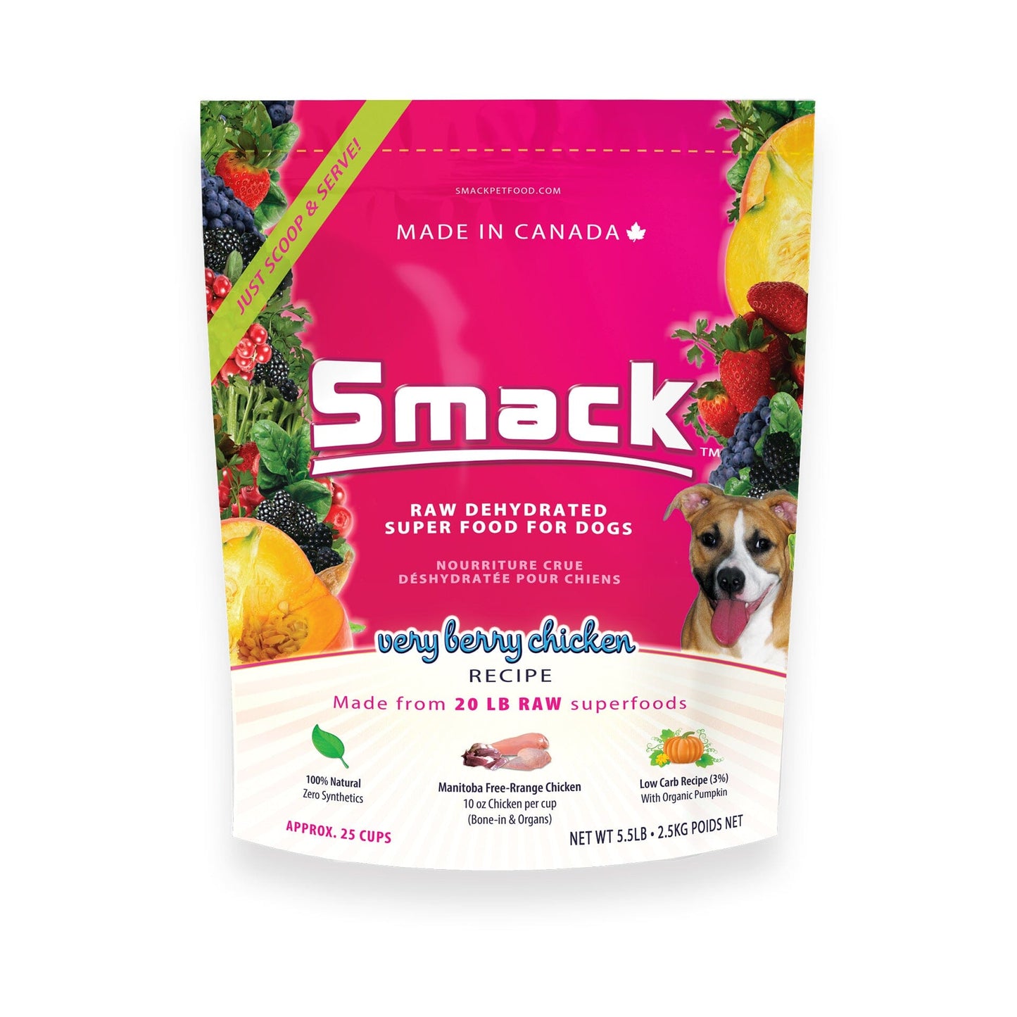 Smack Very Berry Chicken Dog Food 2.5 kgs